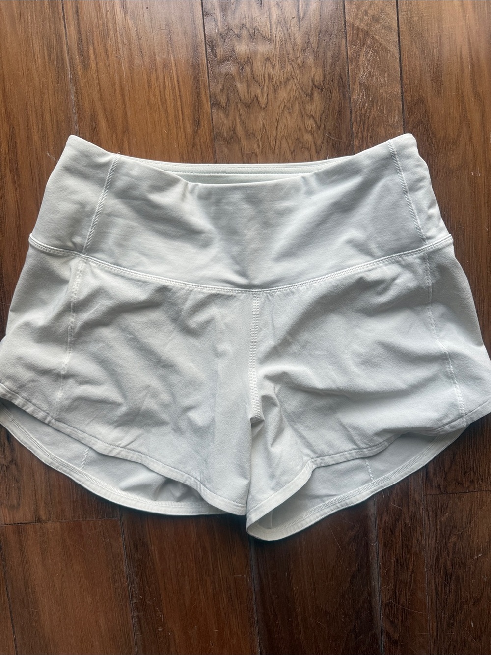 lululemon athletica Light Cream High-Rise Athletic Shorts